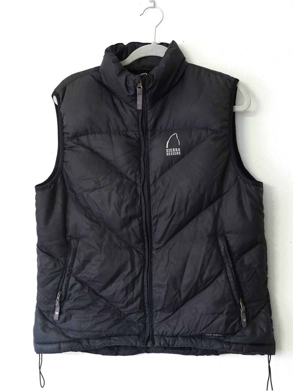 Vintage Sierra Designs Puffer Vest Women’s L Black Quilted Goose Down Zipper